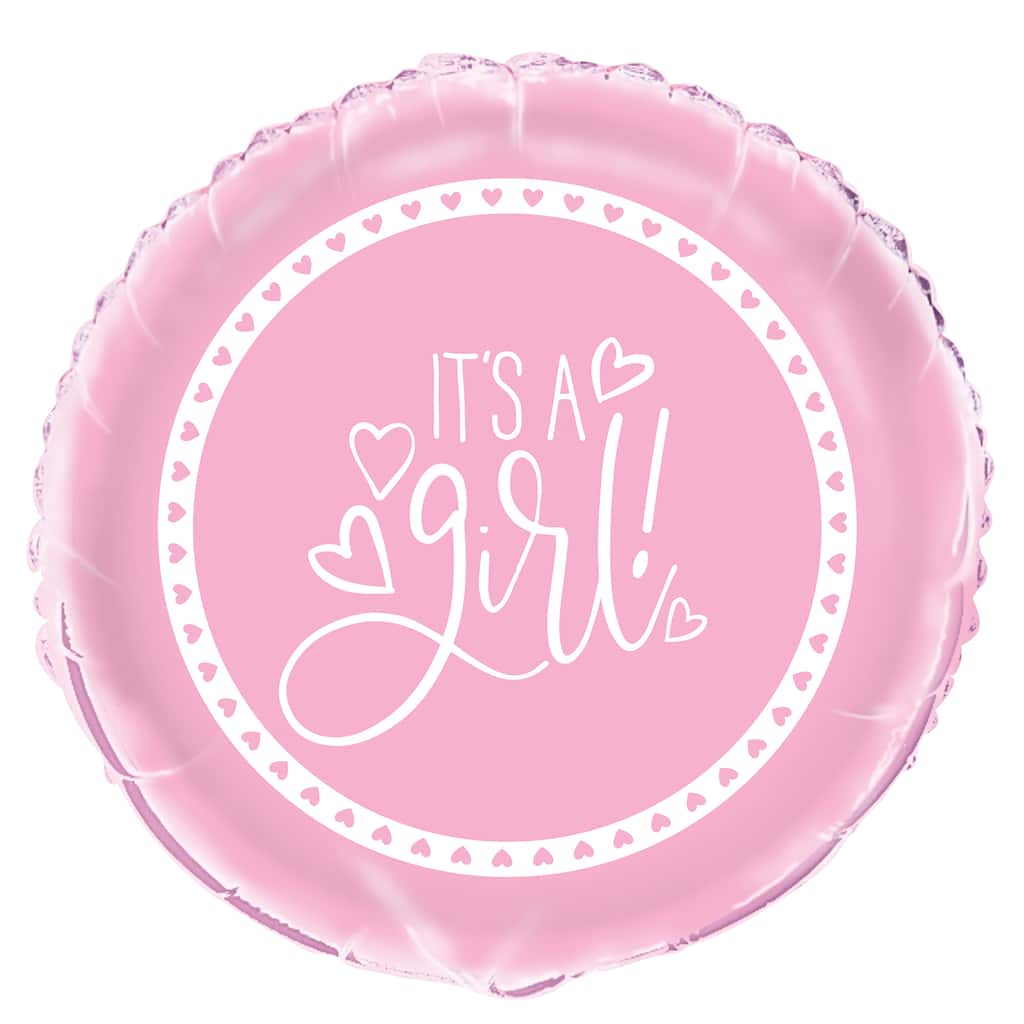 Girl Baby Shower Decor It/'s a Girl Pink Foil 22 Phrase Balloon It/'s a Girl Announcement Baby Shower Banner Balloon Its a Girl Sign